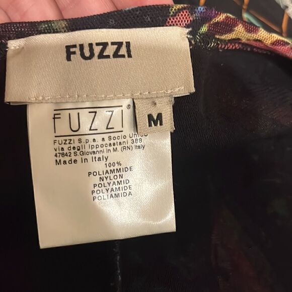 FUZZI stitch print tulle fringe dress, size M! - Picture 9 of 10